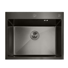 Procraft | Nerezový dřez MIXXUS MH5843 GRAPHITE se sifonem, grafitový | MH5843 GRAPHITE