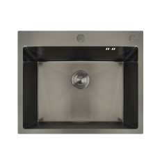 Procraft | Nerezový dřez MIXXUS MH6050 GRAPHITE se sifonem, grafitový | MH6050 GRAPHITE