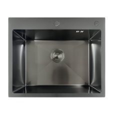 Procraft | Nerezový dřez MIXXUS MH6050 DECOR GRAPHITE se sifonem, grafitový | MH6050 DECOR GRAPHITE