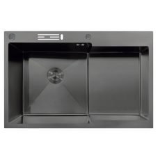 Procraft | Nerezový dřez MIXXUS MH7849L-HK GRAPHITE se sifonem, grafito | MH7849L-HK GRAPHITE