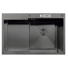 Procraft | Nerezový dřez MIXXUS MH7849R-HK GRAPHITE se sifonem, grafitový | MH7849R-HK GRAPHITE