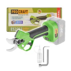 Procraft | Aku nůžky na větve Procraft ES22Li (bez baterie a nabíječky) | ES22Libb
