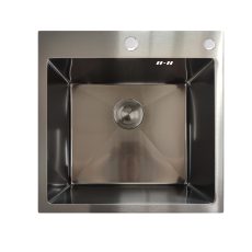 Procraft | Nerezový dřez MIXXUS MH5050 GRAPHITE se sifonem, grafitový | MH5050 GRAPHITE