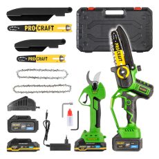 Procraft | Sada aku ruční pilka PKA32Li a nůžky na větve ES25Li | SPKA32Li/ES25Li