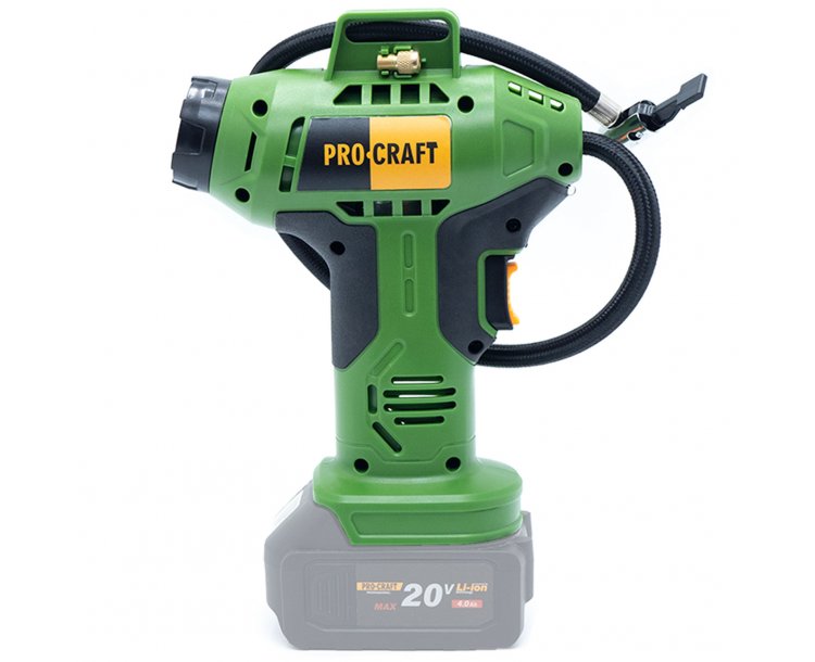 Sada aku rázový uťahovák Procraft PWA18 a aku kompresor Procraft LK20 s batériou a nabíjačkou | SPWA18bb-LK20-20/4-20/1