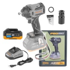 Procraft | Sada aku rázový utahovák Procraft Industrial IW550A  + baterie 20/4 Industrial a nabíječka C20/2 | SIW550Abb/20-4indu/C20-2