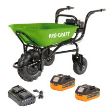 Procraft | Sada aku kolečka PWB270 s dvěma bateriemi 20/4 a nabíječkou | SPWB270/2X20-4TURBO/20-2