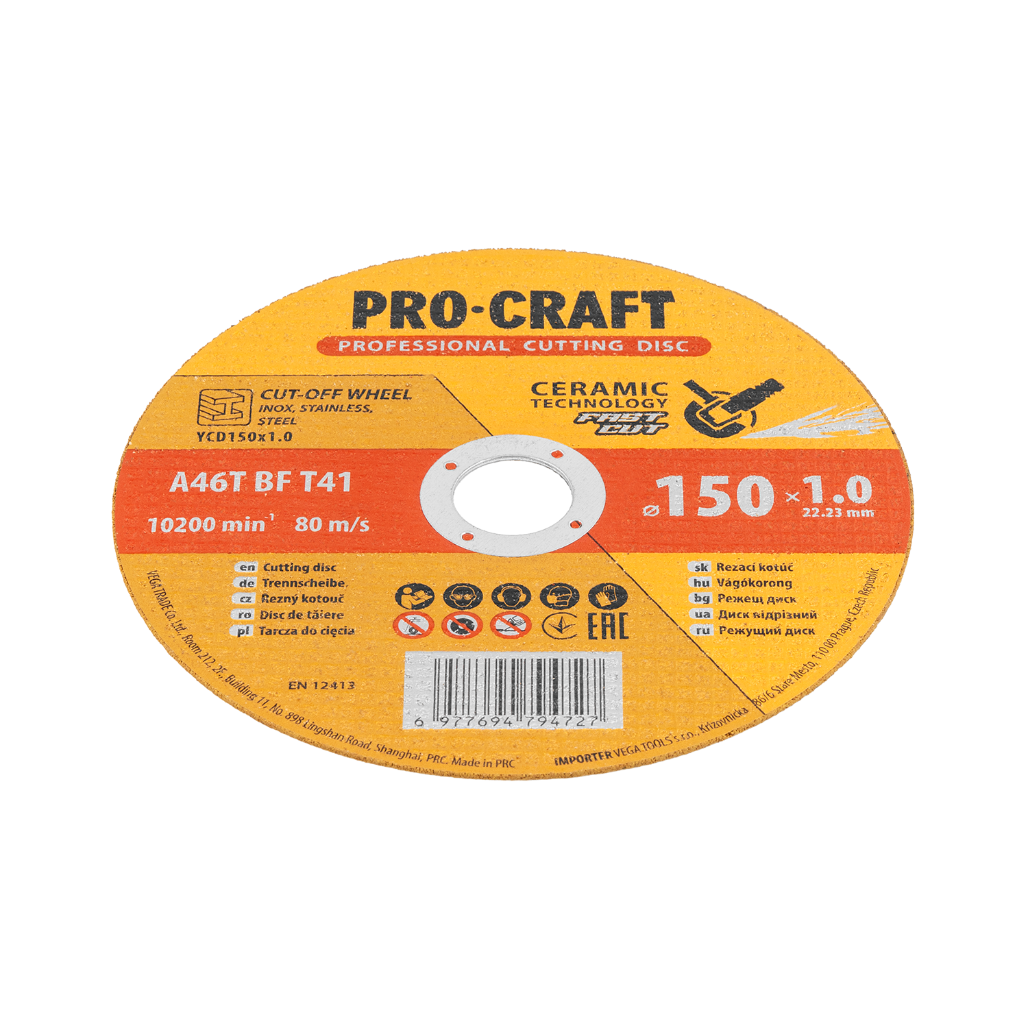 Kotouč řezný keramický Procraft YCD150x1.0