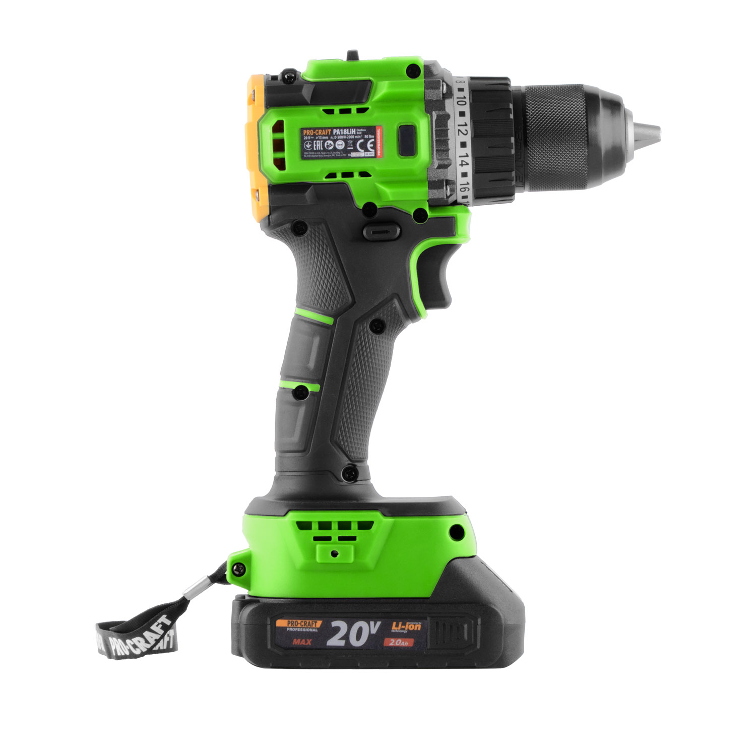 Aku vŕtací skrutkovač Procraft PA18LiH | PA18LiH-1B-C