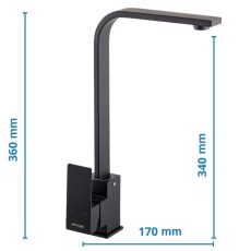 Procraft | Dřezová baterie, KUB-011 BLACK, černá | KUB-011 BLACK