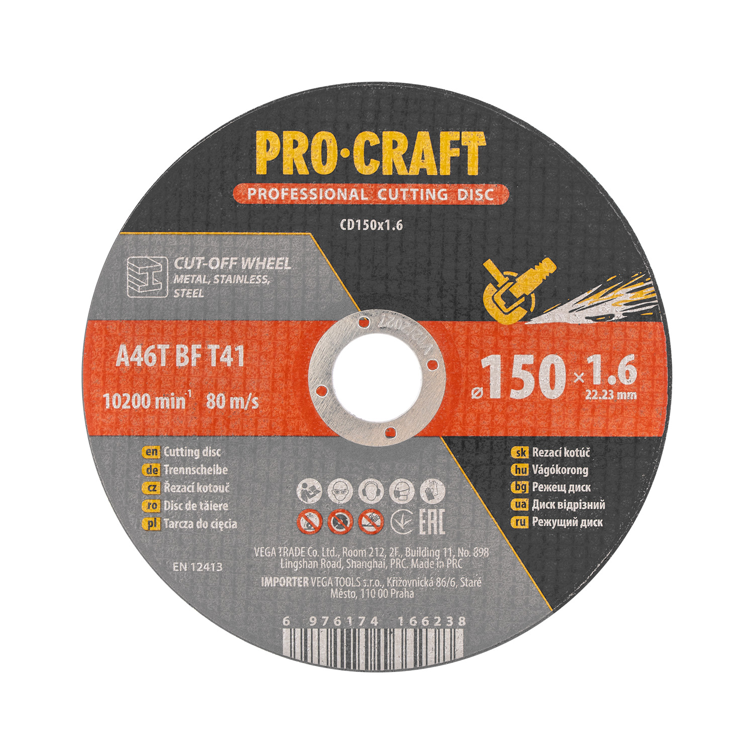 Řezný kotouč Procraft CD150x1.6