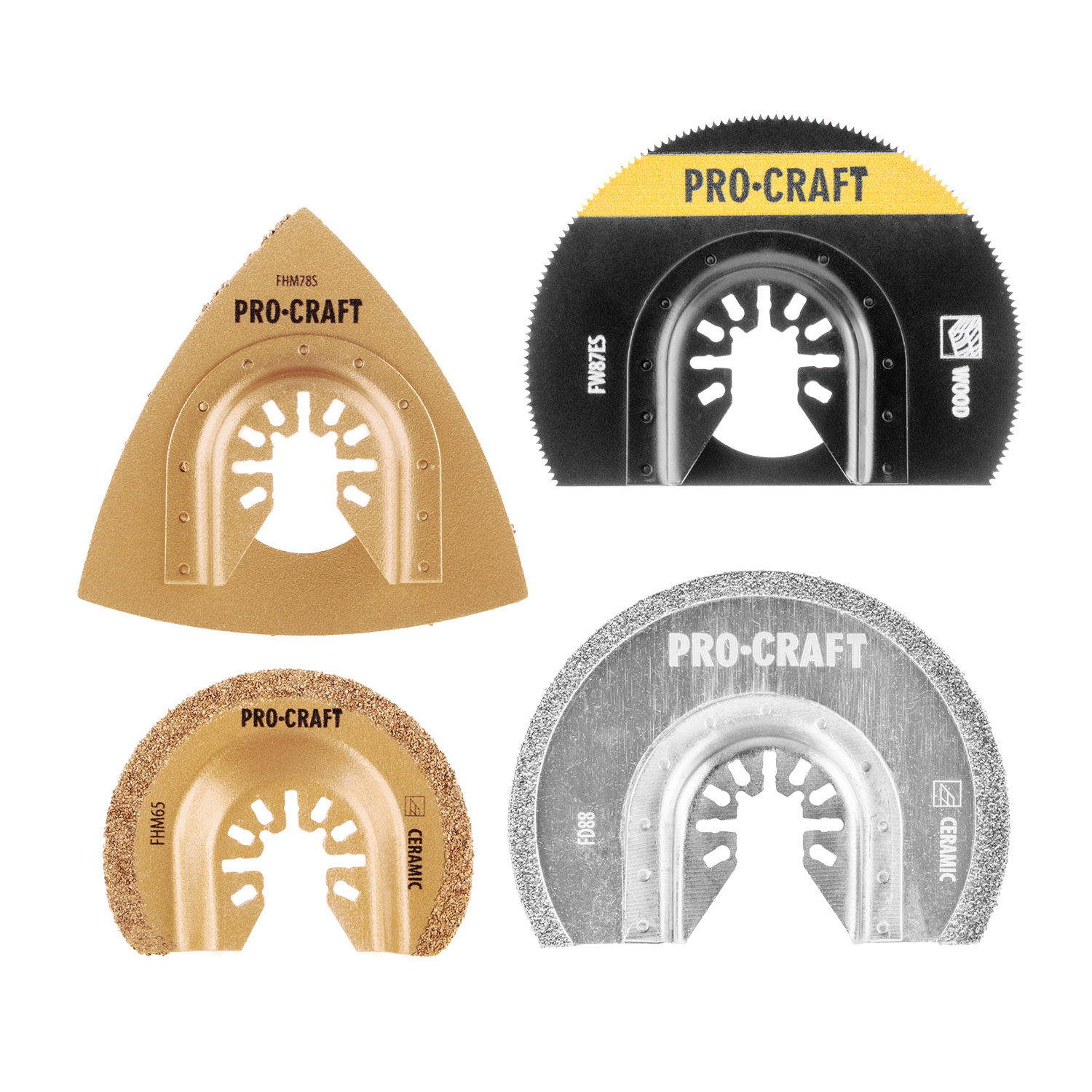Sada nástavců pro multifunkční oscilační brusku Procraft MB8