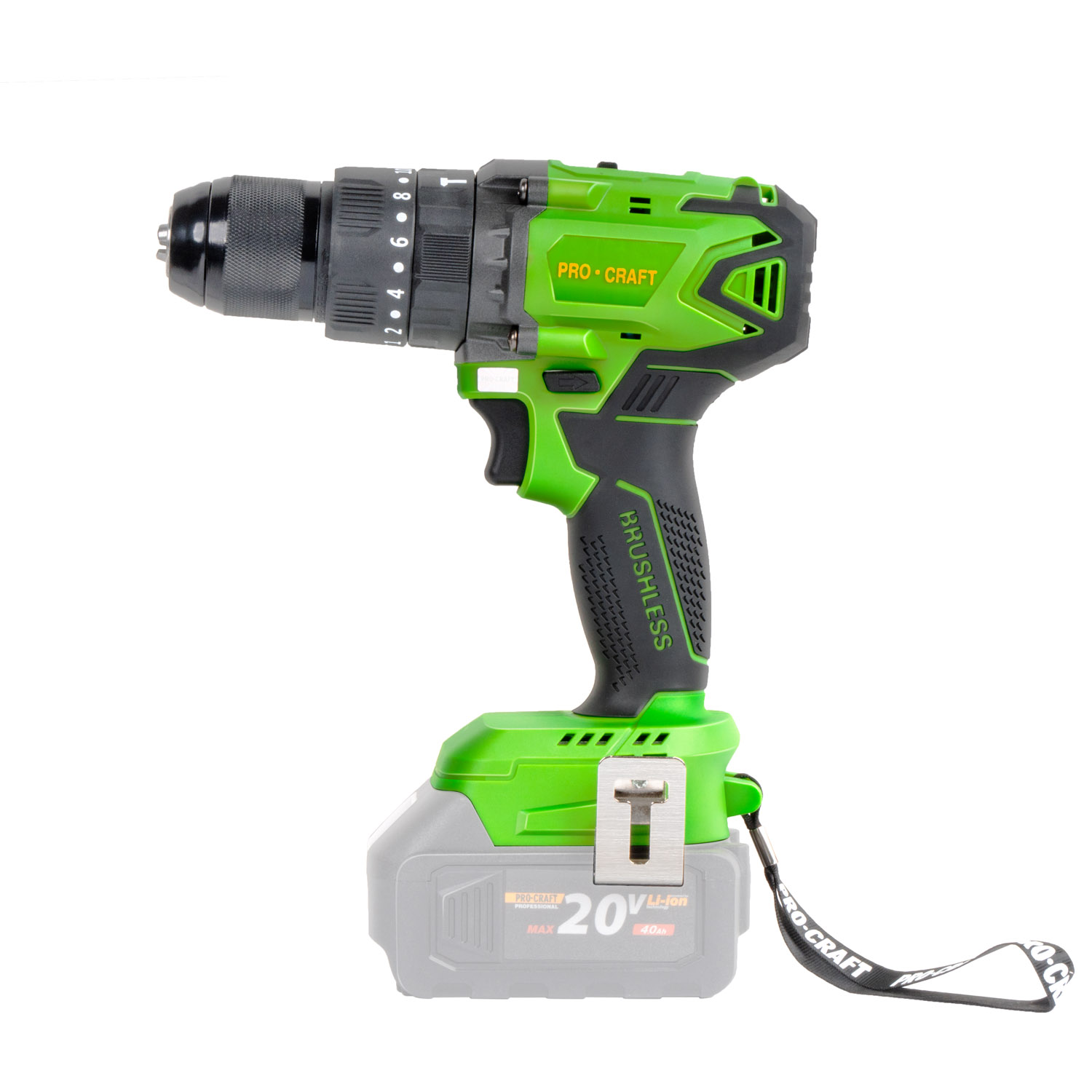 Aku vrtací šroubovák s příklepem Procraft PA18BLbb