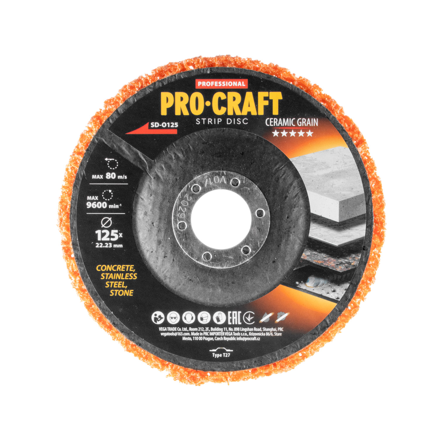 Kotouč brusný Clean & Strip Procraft SD-O125