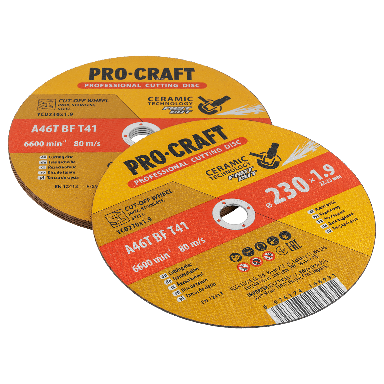 Keramický řezný kotouč Procraft YСD230x1.9