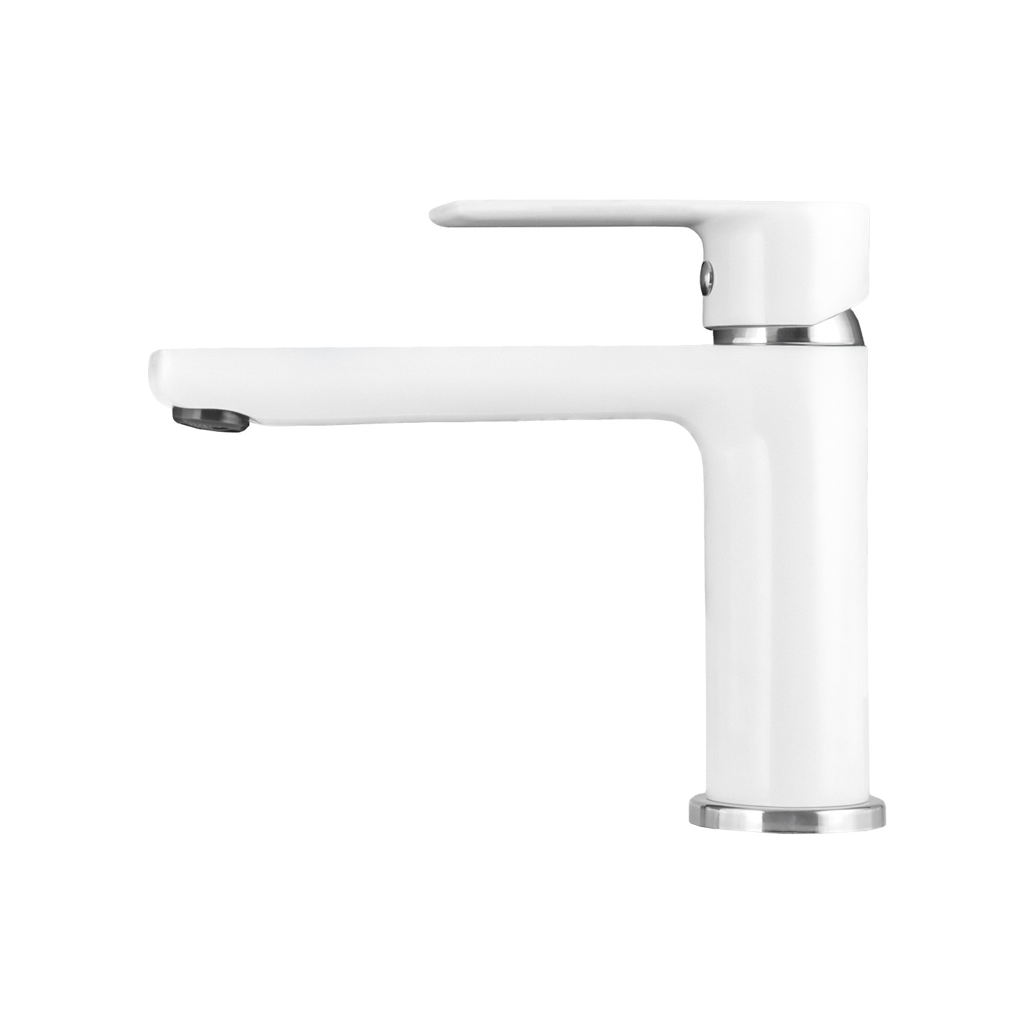 Umyvadlová baterie MIXXUS PREMIUM ALEX 001 LONG (NUT) WHITE-CHROME, bílý-chrom