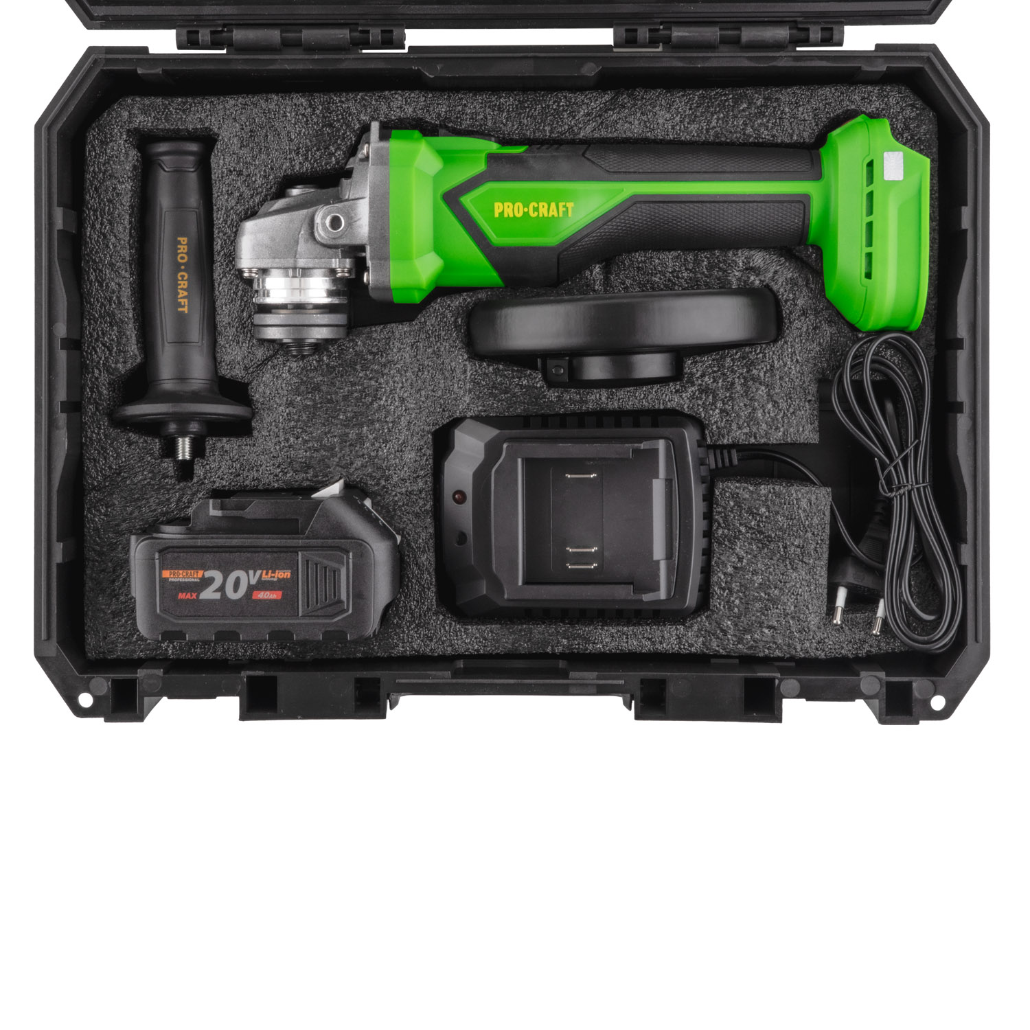 Aku úhlová bruska Procraft PGA22, 125mm