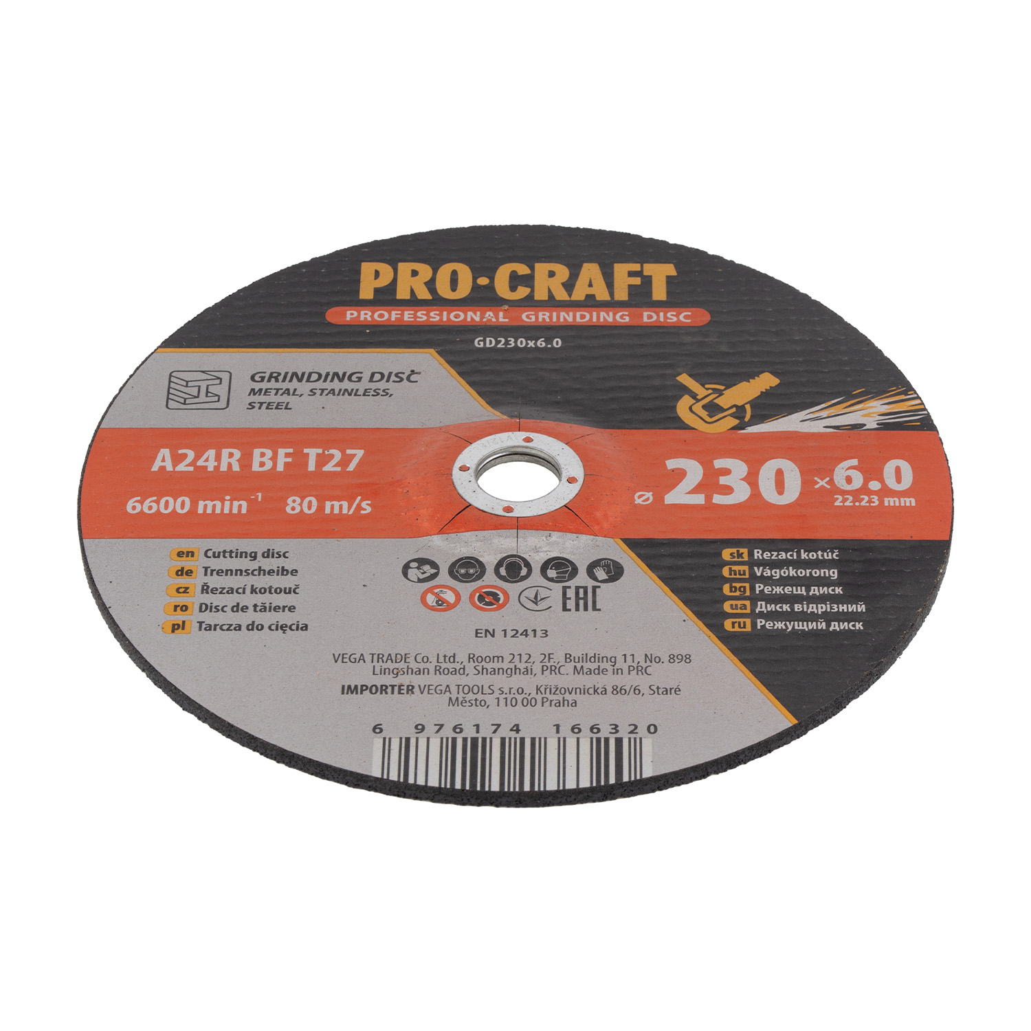 Brusný kotouč Procraft GD230x6.0