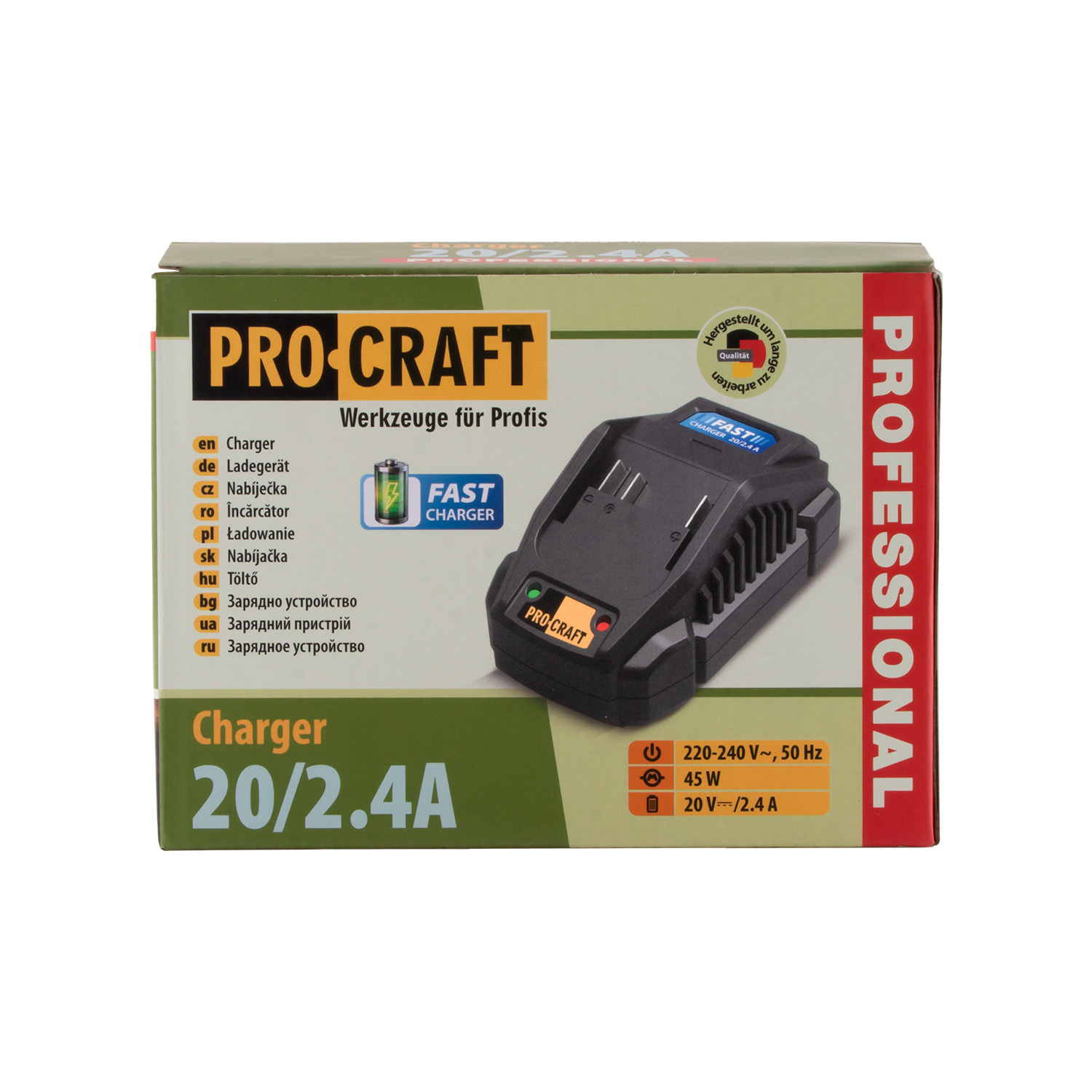 Nabíjačka pre batérie 20/40 Li-ion Procraft 40/2 | 40/2