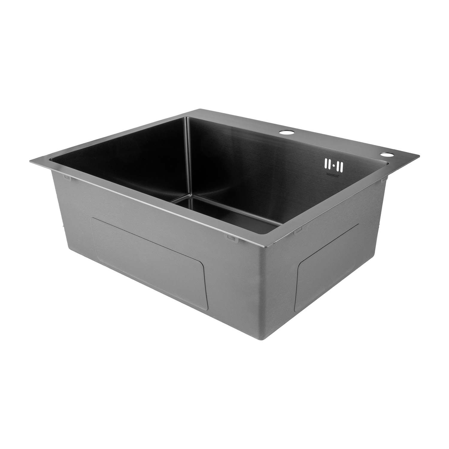 Nerezový dřez MIXXUS MH6050 GRAPHITE se sifonem, grafitový
