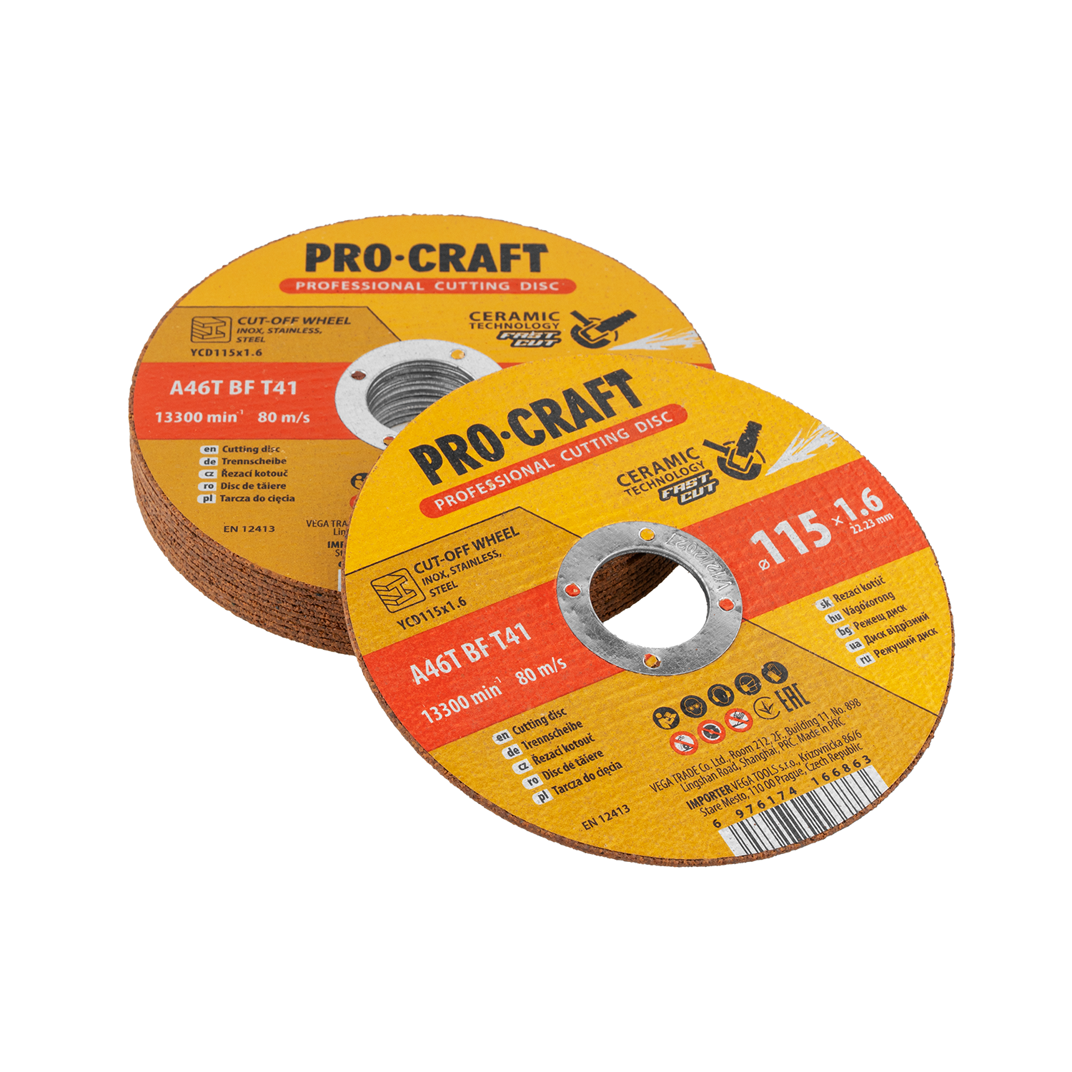 Keramický řezný kotouč Procraft YСD115x1.6