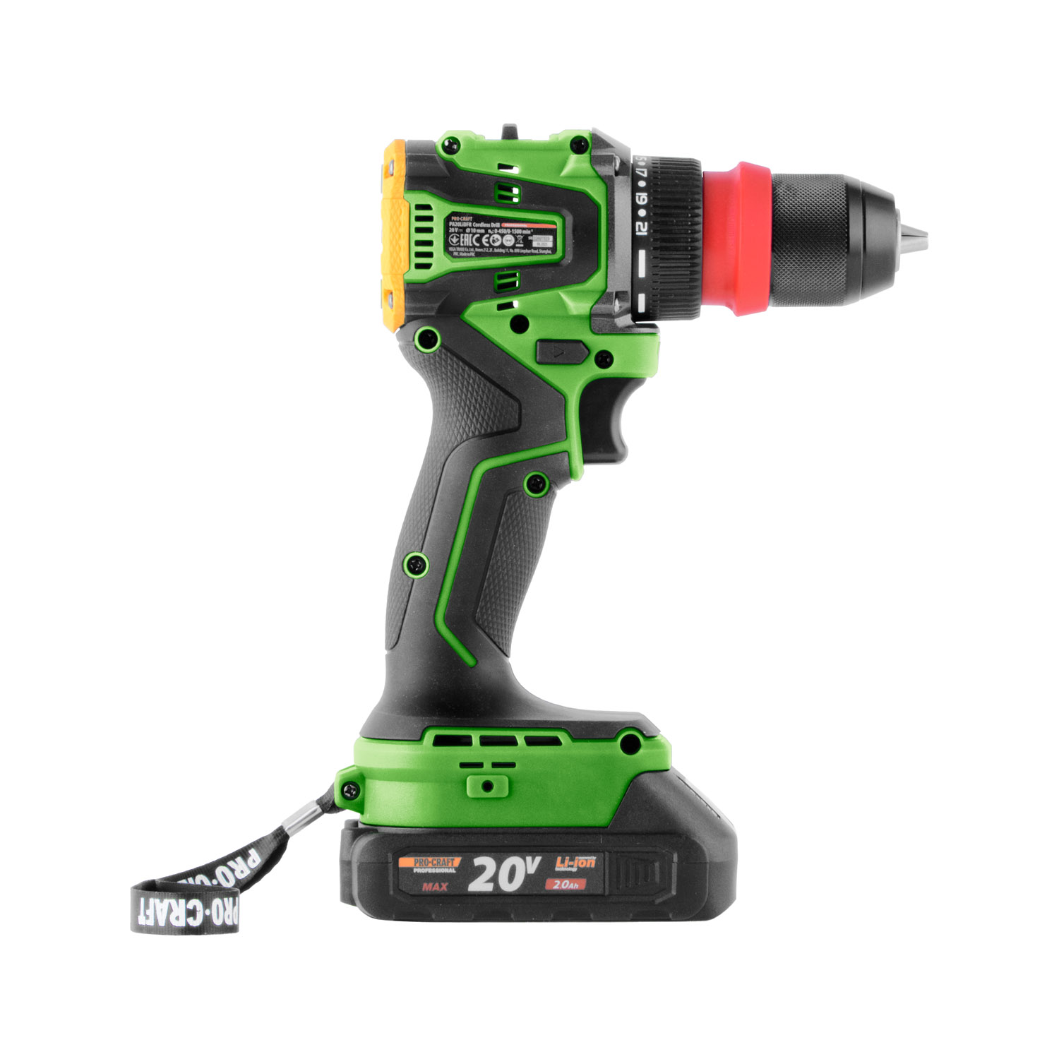 Aku vrtací šroubovák Procraft PA20LiDFR