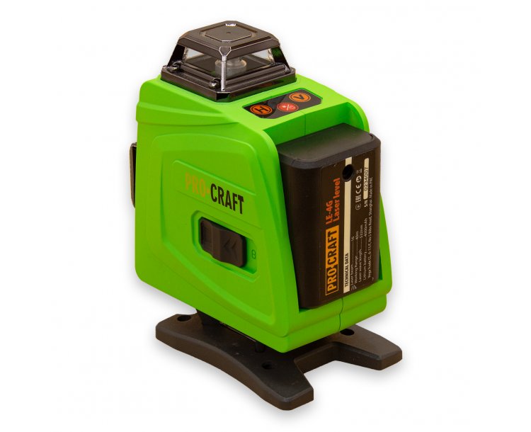 Procraft LE-4G Zelený čiarový laser, krížová samonivelačná rovina | LE-4G