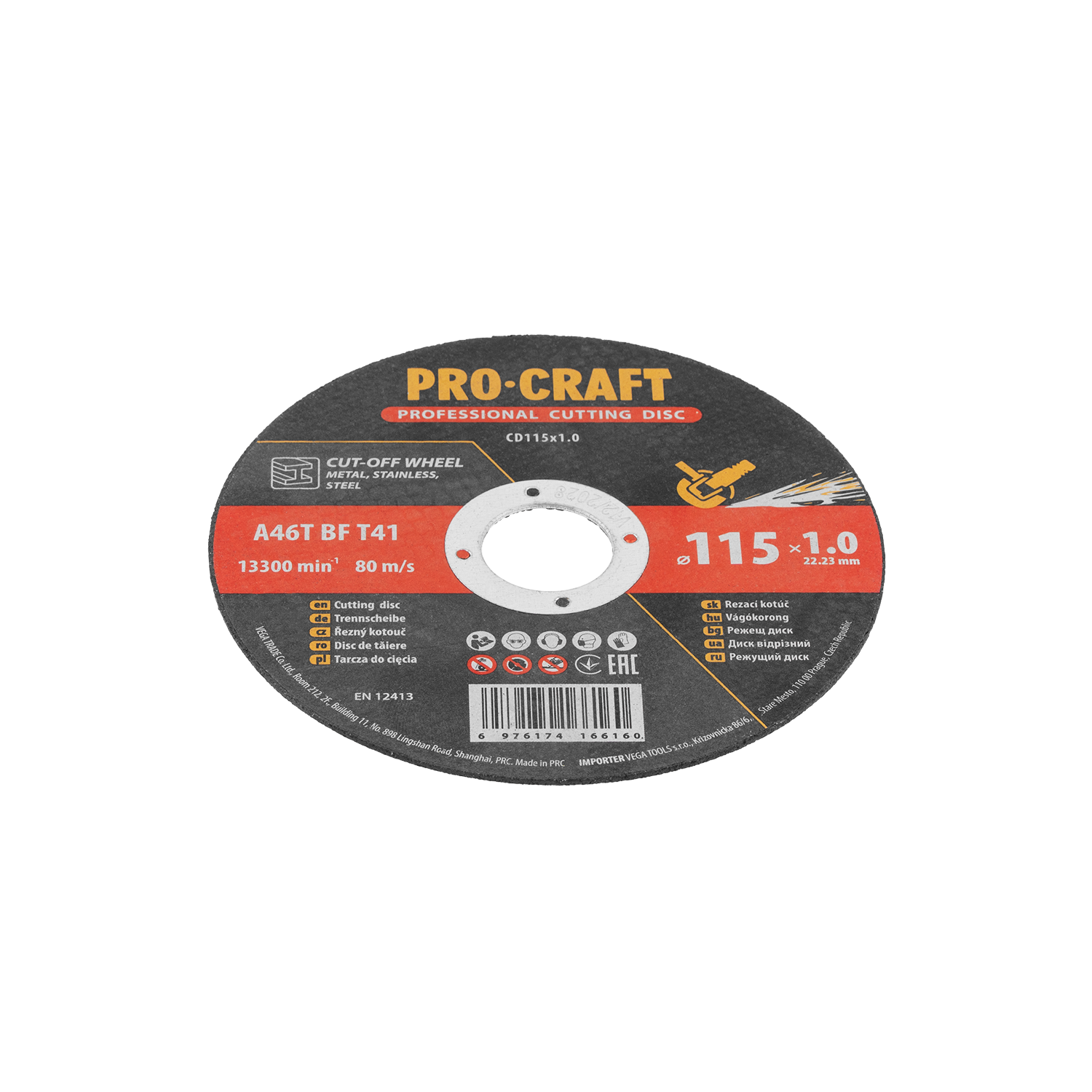 Řezný kotouč Procraft CD115x1.0