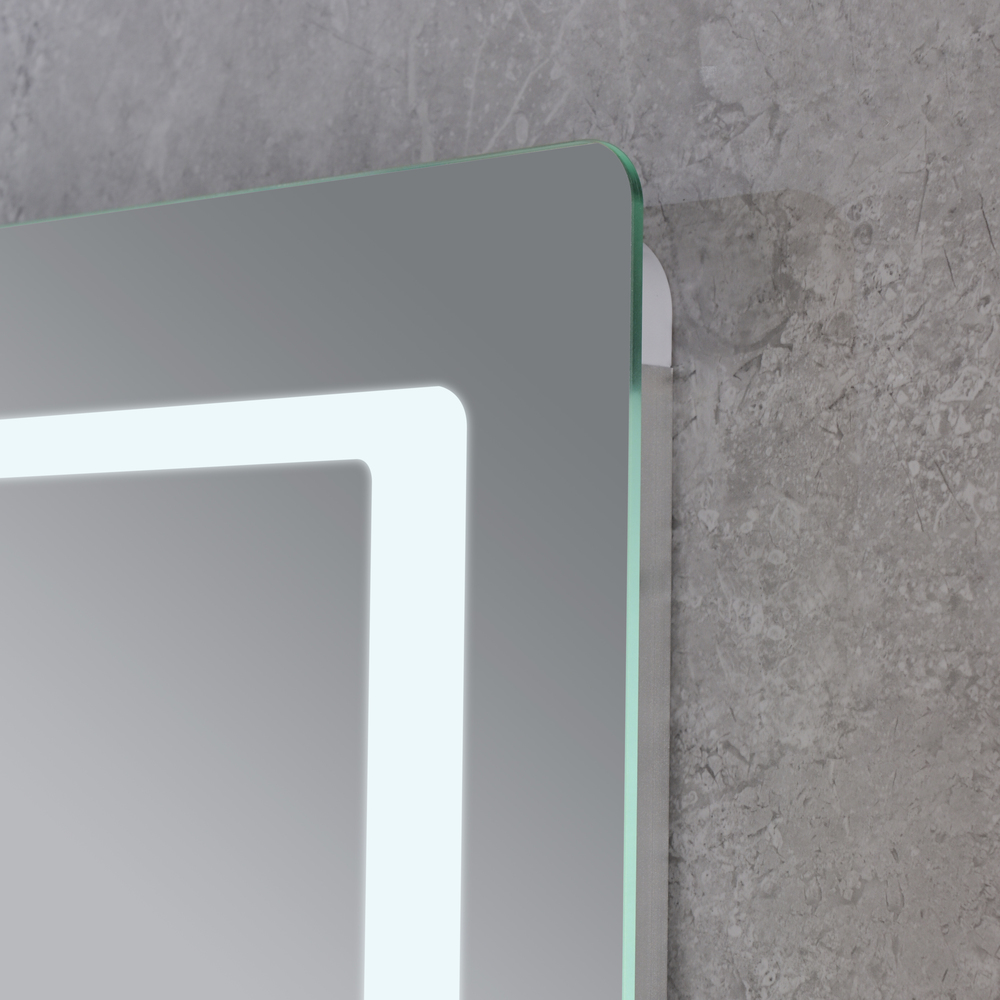 Koupelnové zrcadlo s LED osvětlením, protizamlžovací funkcí a regulací jasu, MR13-80×60-REVERSE Styl