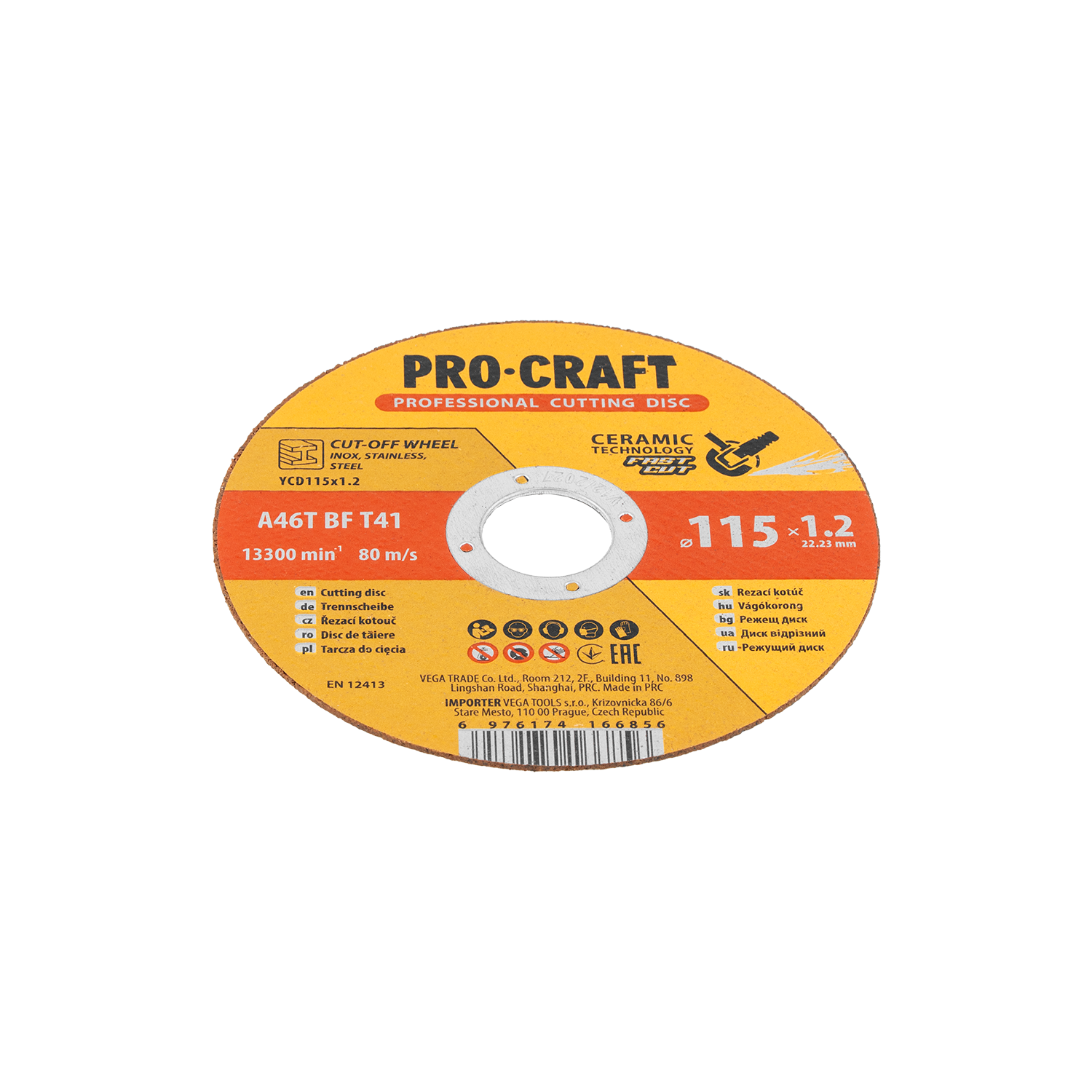 Keramický řezný kotouč Procraft YСD115x1.2