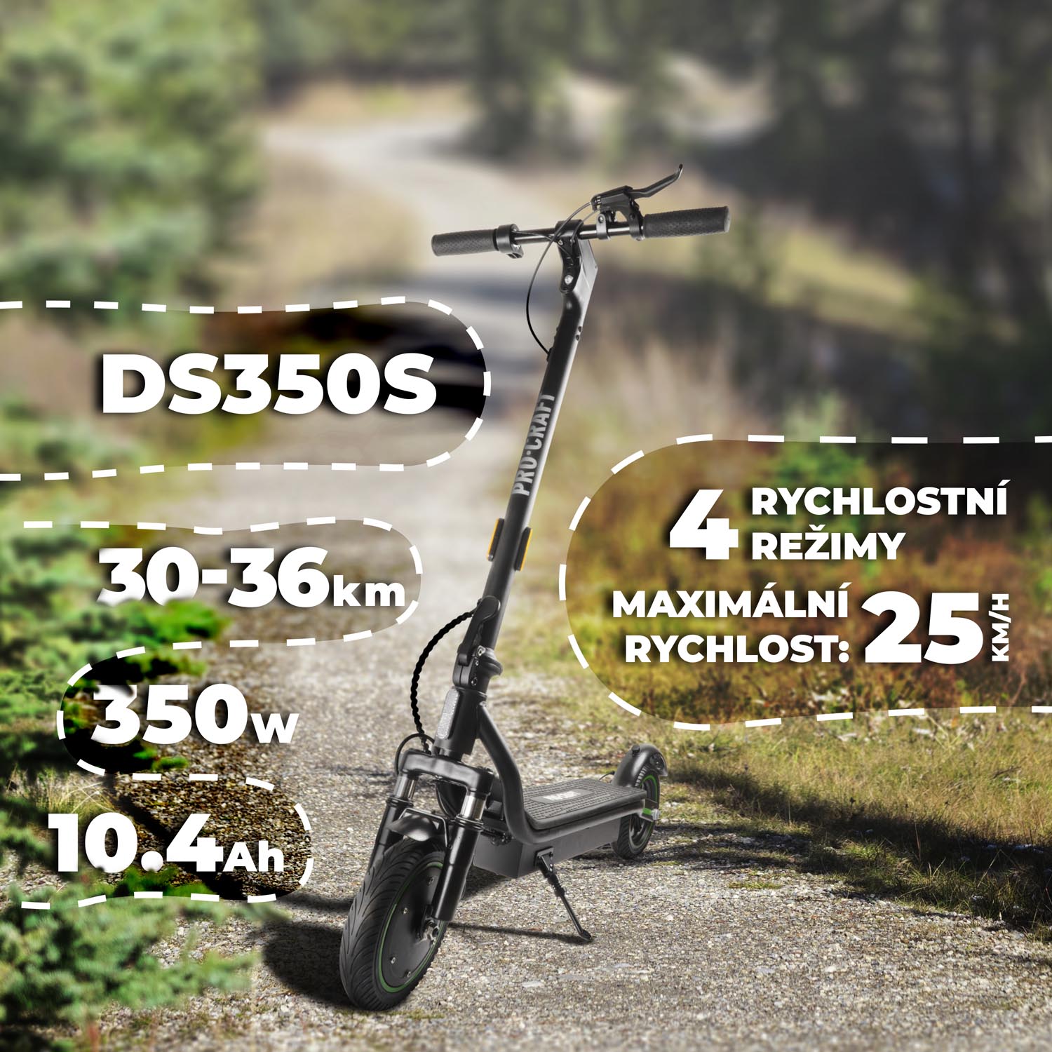 Elektrokoloběžka Procraft DS350S
