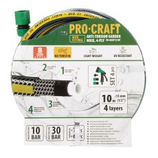 Procraft | Černo-žlutá zahradní hadice Procraft PR-4KAT1310F | PR-4KAT1310F
