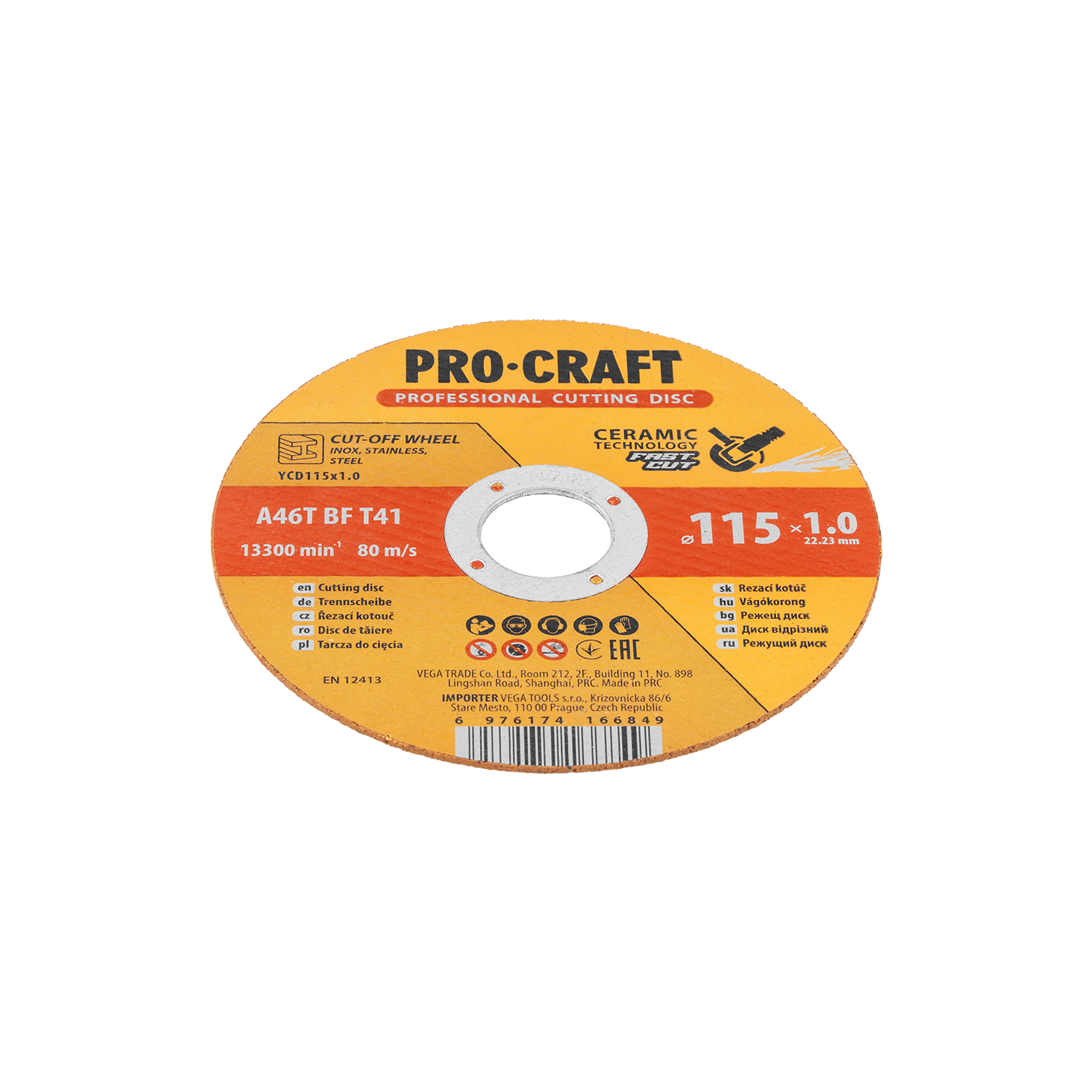 Keramický řezný kotouč Procraft YСD115x1.0