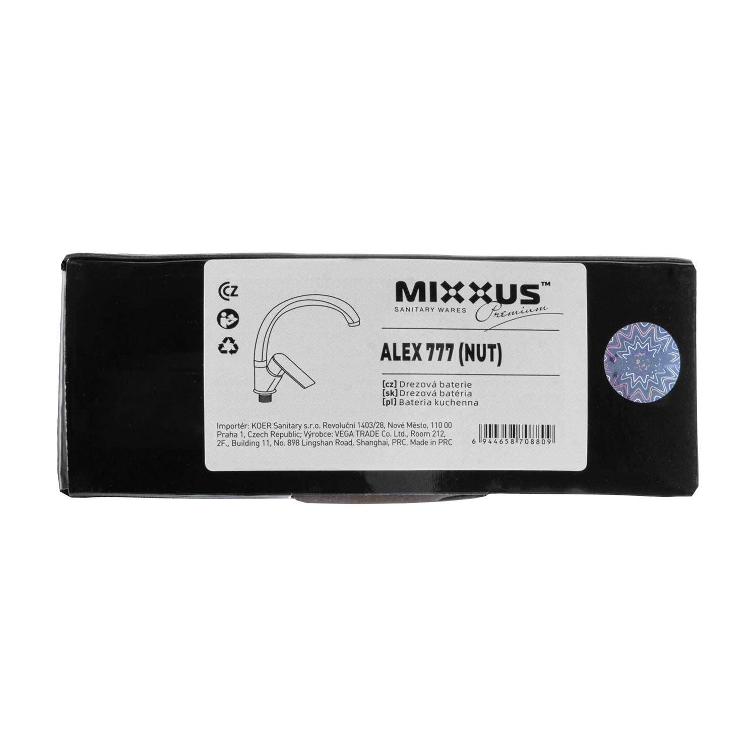 Dřezová baterie MIXXUS PREMIUM ALEX 777 (NUT)