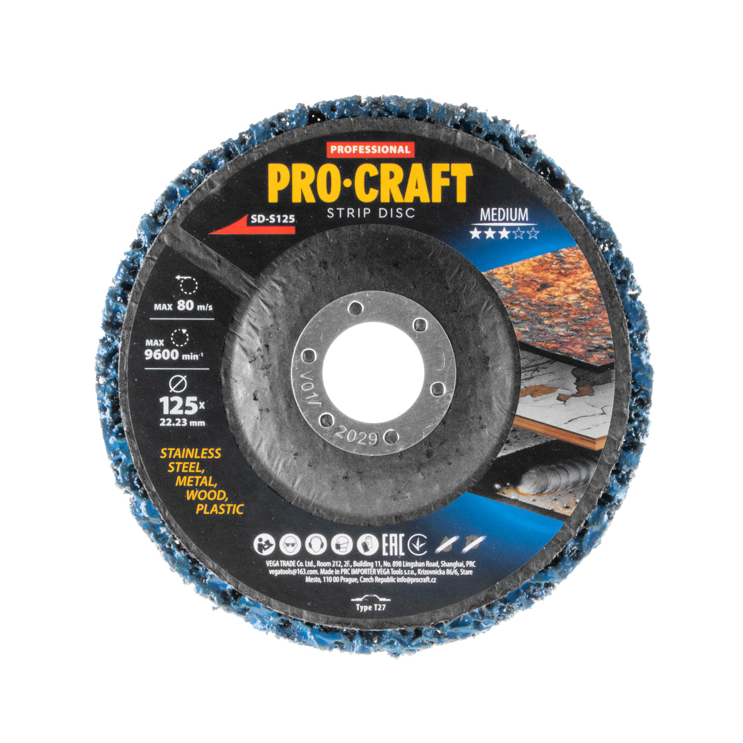 Kotouč brusný Clean & Strip Procraft SD-S125