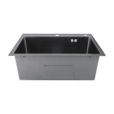 Procraft | Nerezový dřez MIXXUS MH5843 DECOR GRAPHITE se sifonem, grafitový | MH5843 DECOR GRAPHITE