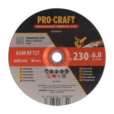 Procraft | Brusný kotouč Procraft GD230x6.0 | GD230x6.0
