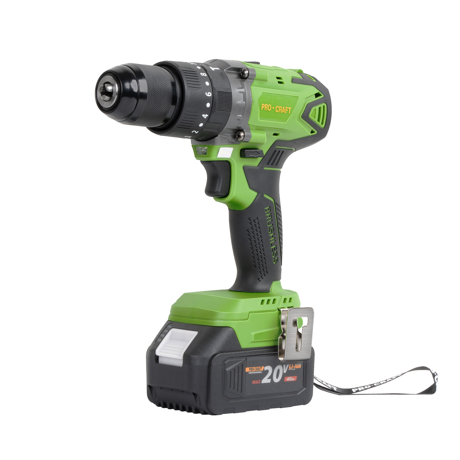 Aku vrtací šroubovák s příklepem Procraft PA18BL 1 baterie