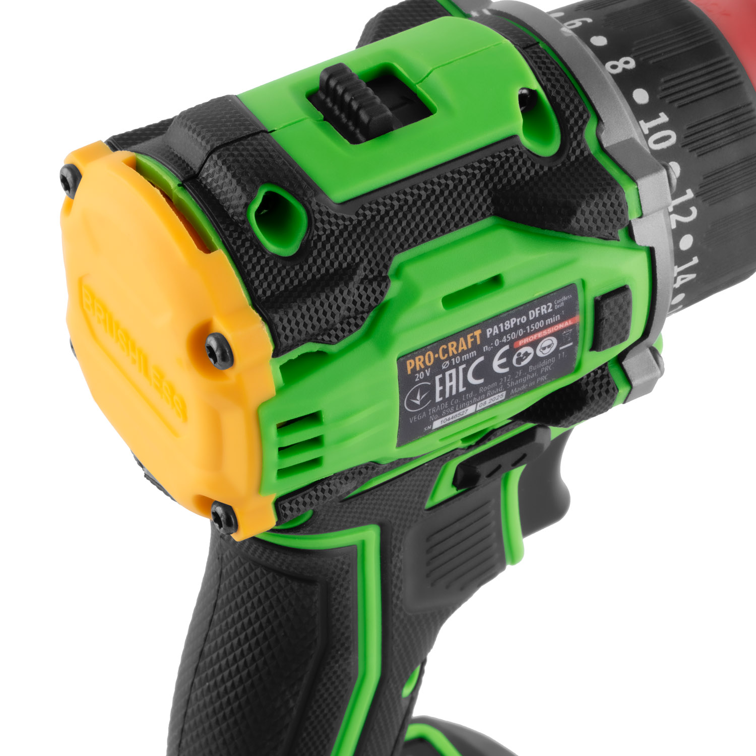Aku vrtací šroubovák Procraft PA18ProDFR2 + sada bitů