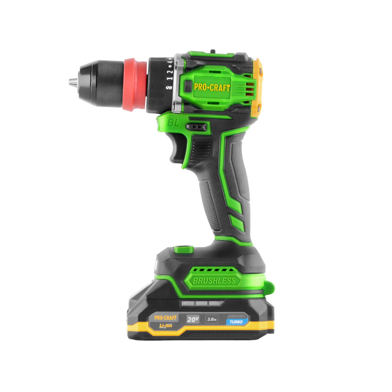Aku vrtací šroubovák Procraft PA18ProDFR2 + sada bitů