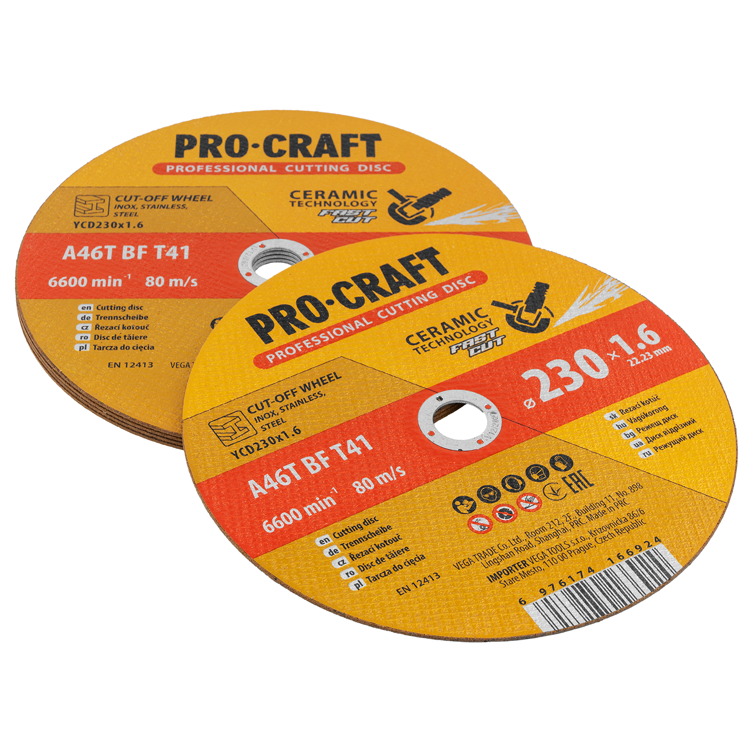 Keramický řezný kotouč Procraft YСD230x1.6