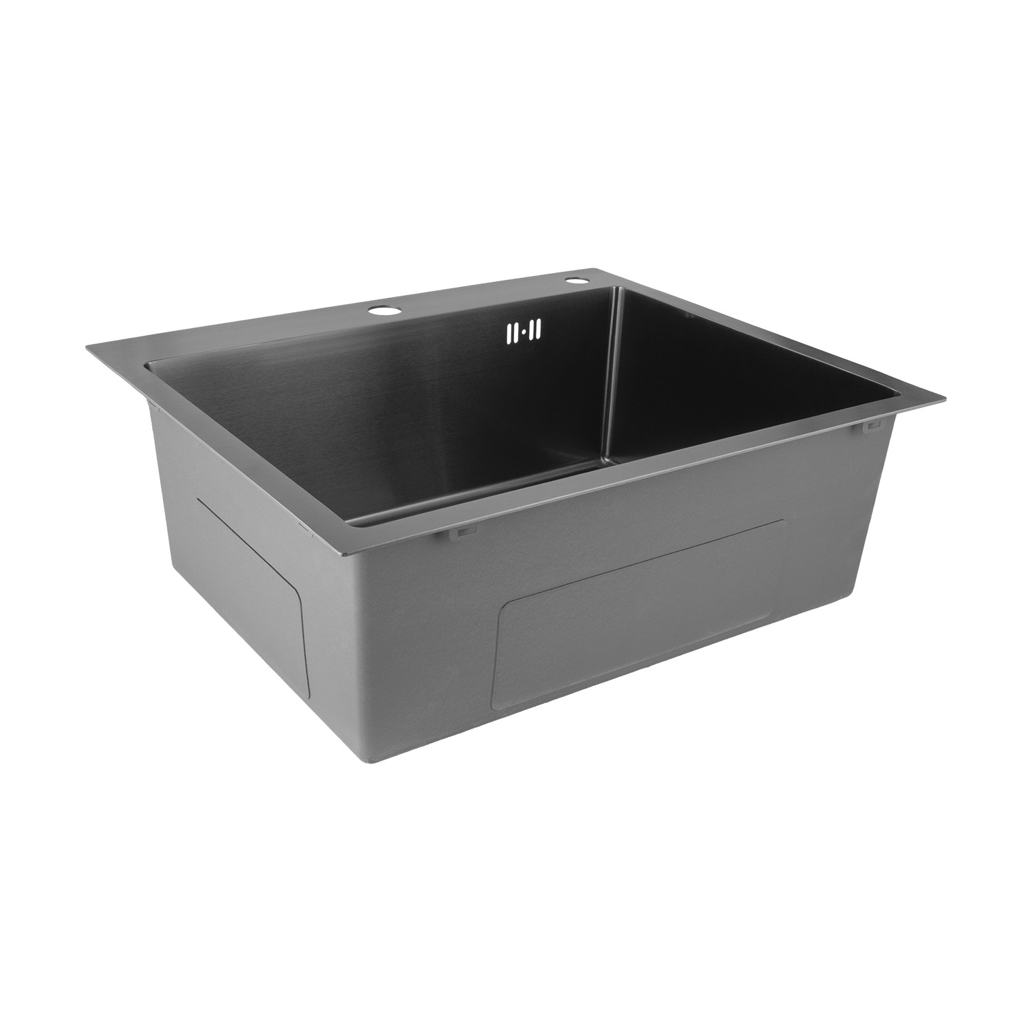 Nerezový dřez MIXXUS MH6050 GRAPHITE se sifonem, grafitový
