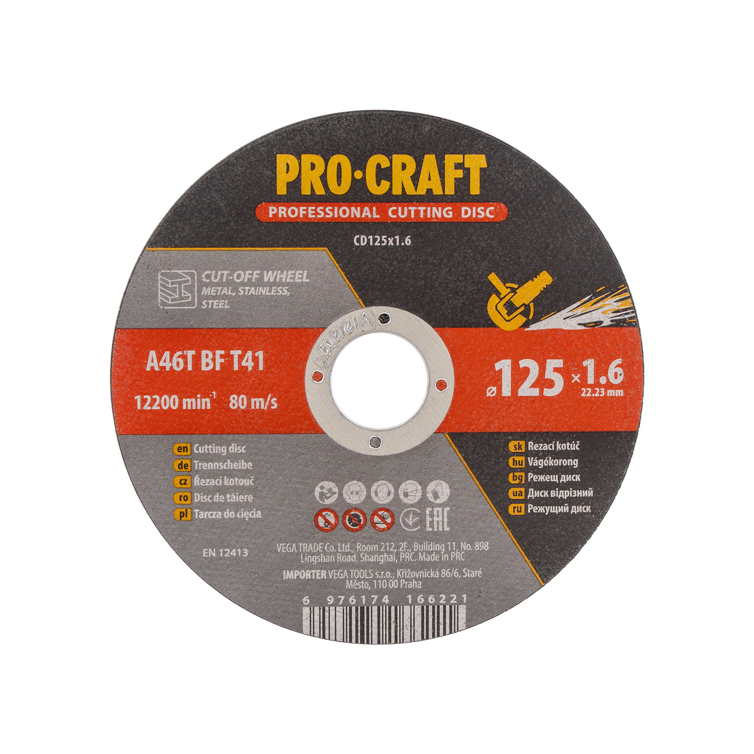 Řezný kotouč Procraft CD125x1.6