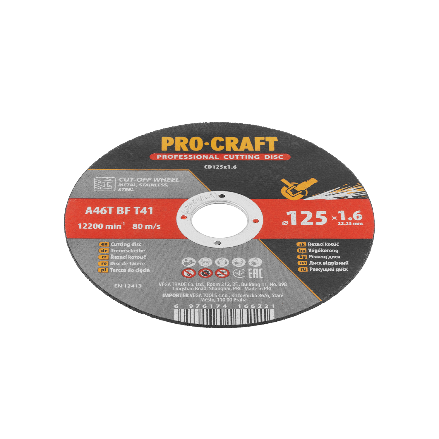 Řezný kotouč Procraft CD125x1.6