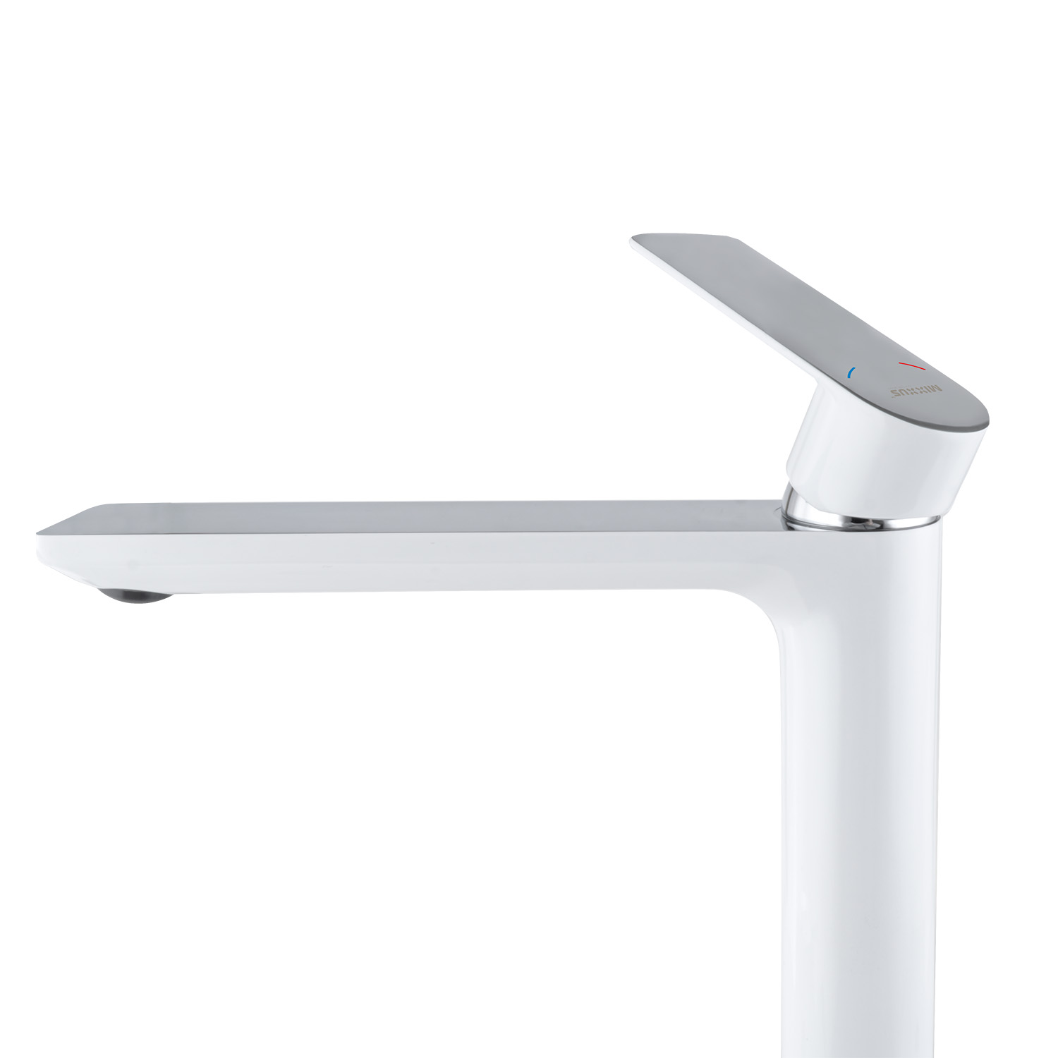 Umyvadlová baterie MIXXUS PREMIUM ALEX 001 HIGH (NUT) WHITE-CHROME, bílý-chrom
