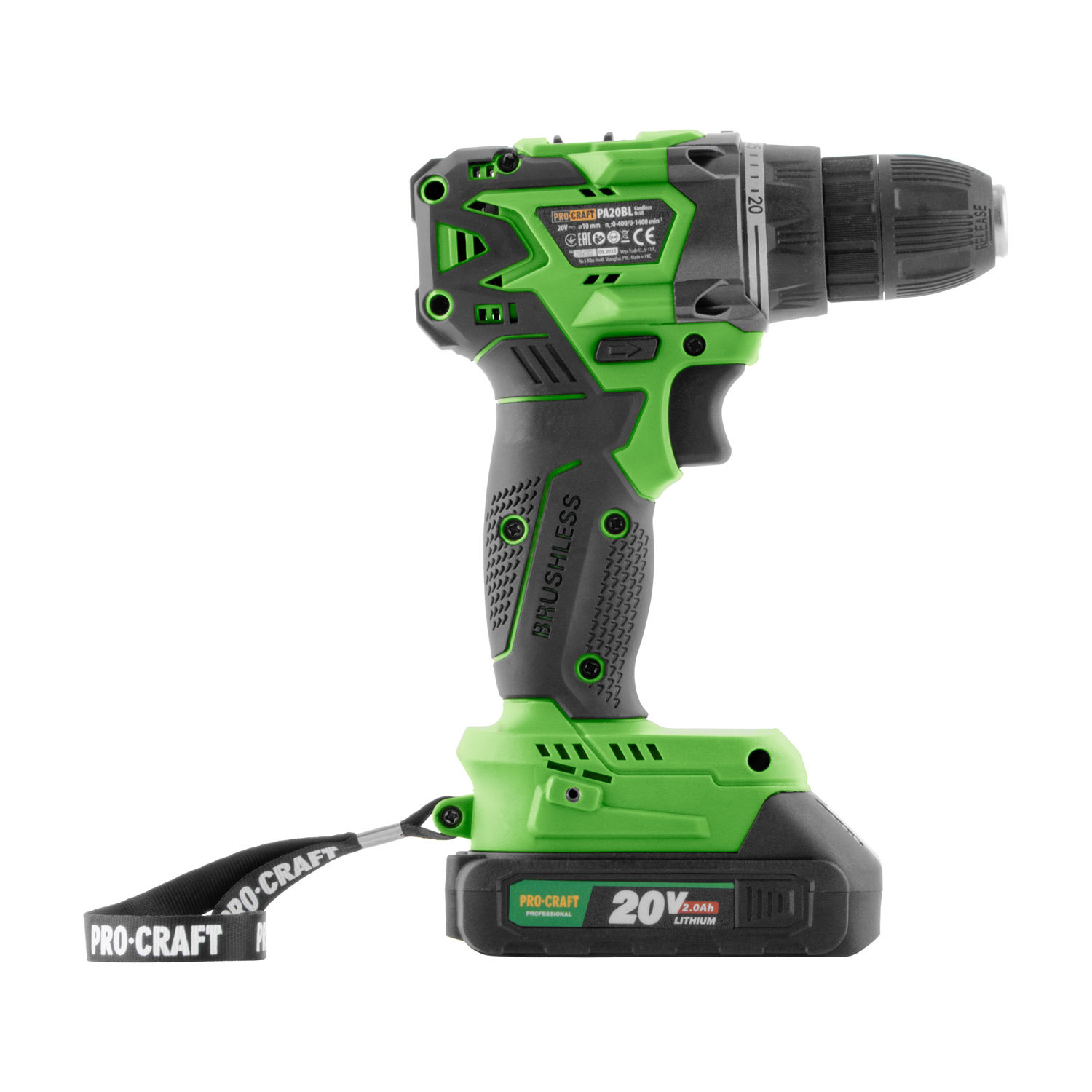 Aku vrtací šroubovák Procraft PA20BL