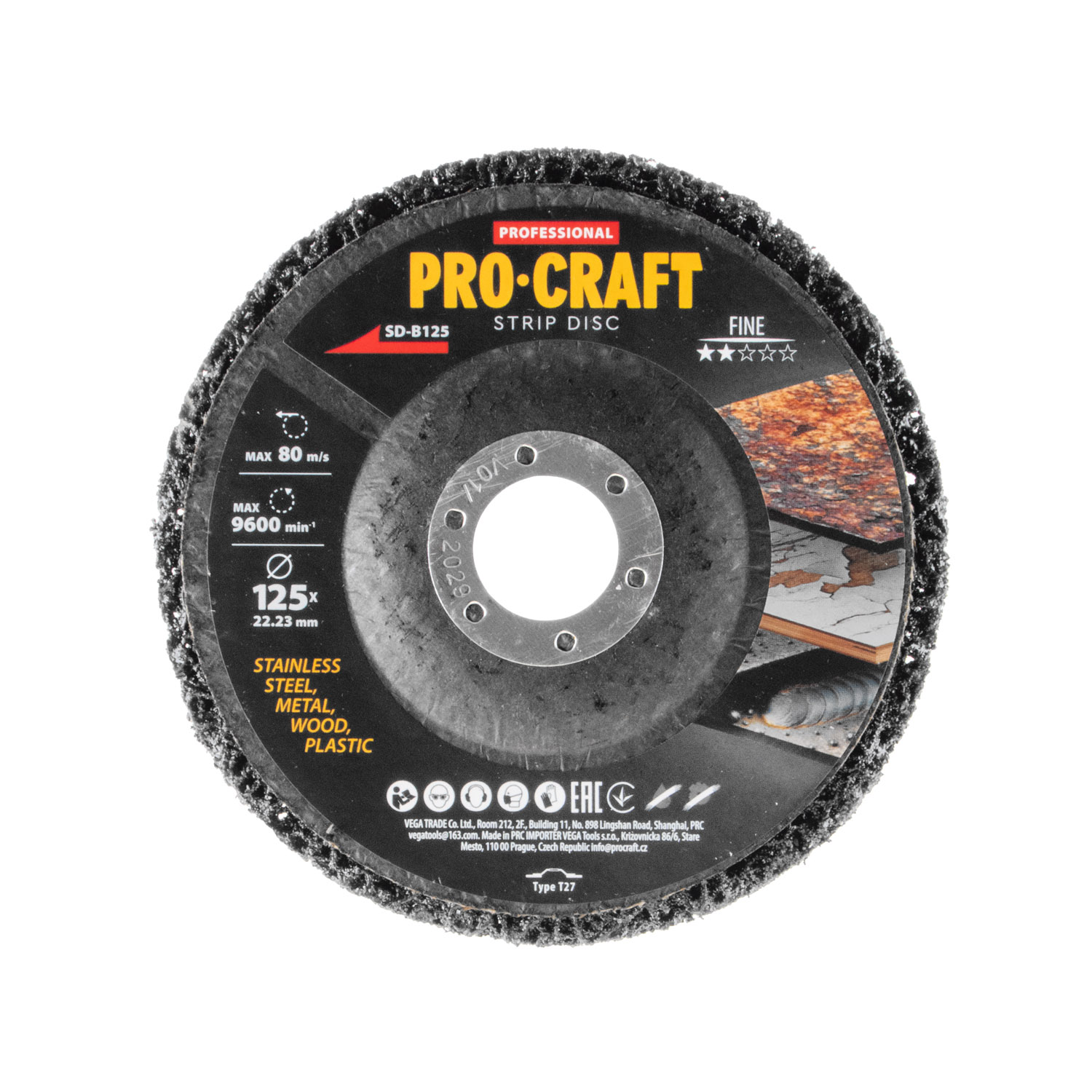 Kotouč brusný Clean & Strip Procraft SD-B125