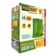 Procraft | AKU postřikovač Procraft AS20-12 sada s baterií 20V 2Ah a nabiječkou | SAS20-12/20-2A/20-1