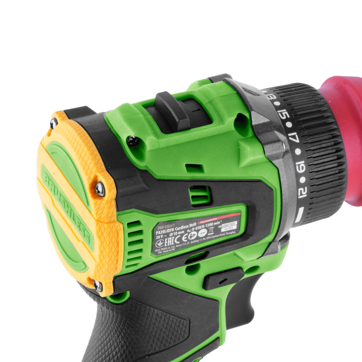 Aku vrtací šroubovák Procraft PA20LiDFR