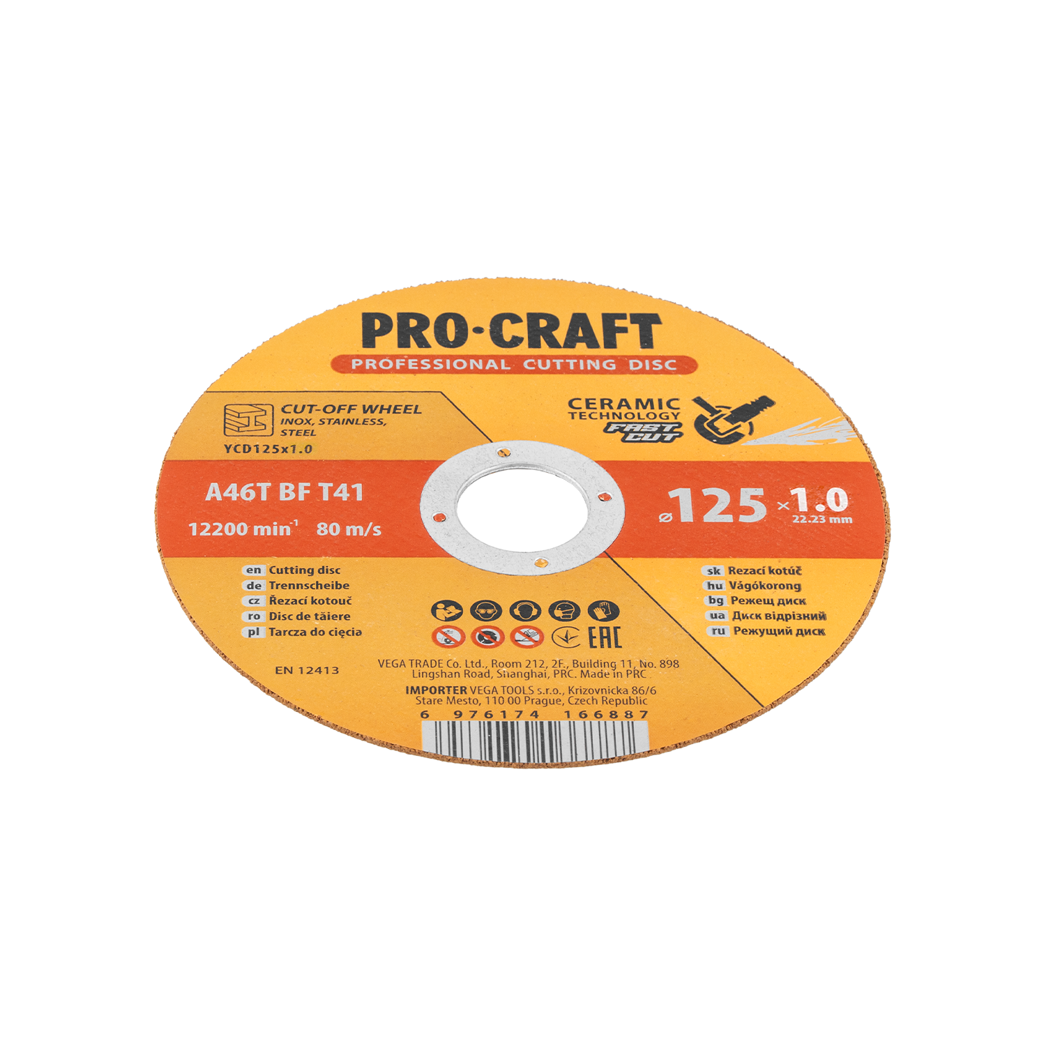 Keramický řezný kotouč Procraft YСD125x1.0